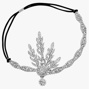 Flapper Inspired Leaf Medallion Headpiece